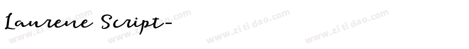 Laurene Script字体转换